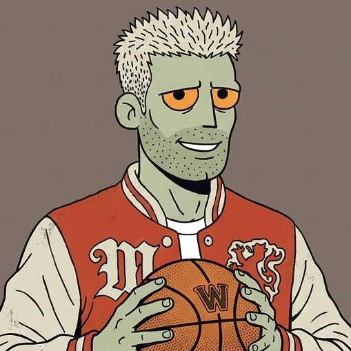 Chadwick posing with the ball